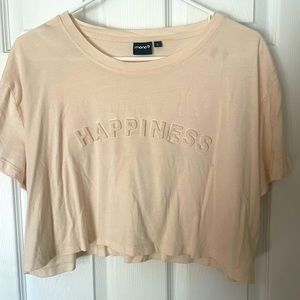 Boutique crop top T-shirt. Brand is mono B.